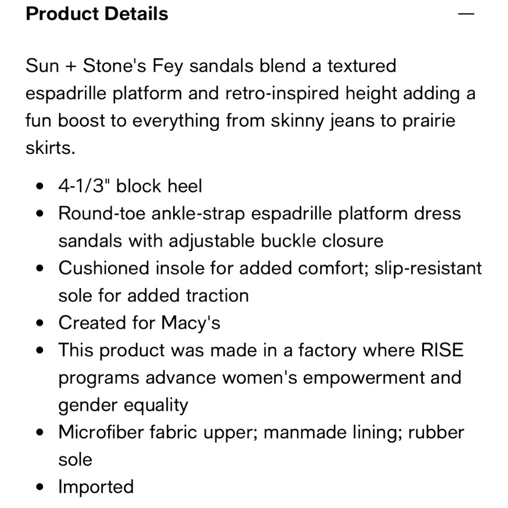 Sun+Stone Black Platform Espadrilles - image 7